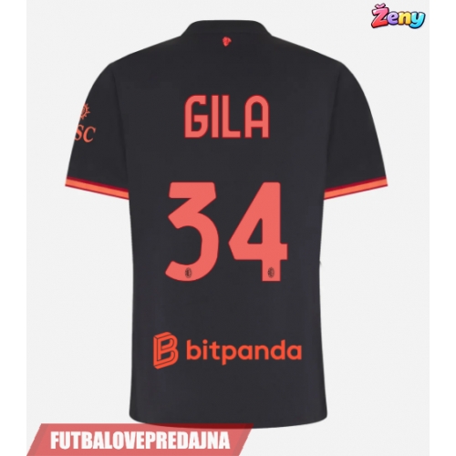 Lacne Ženy Futbalové dres AC Milan Mario Gila #34 2026-27 Krátky Rukáv - Tretina